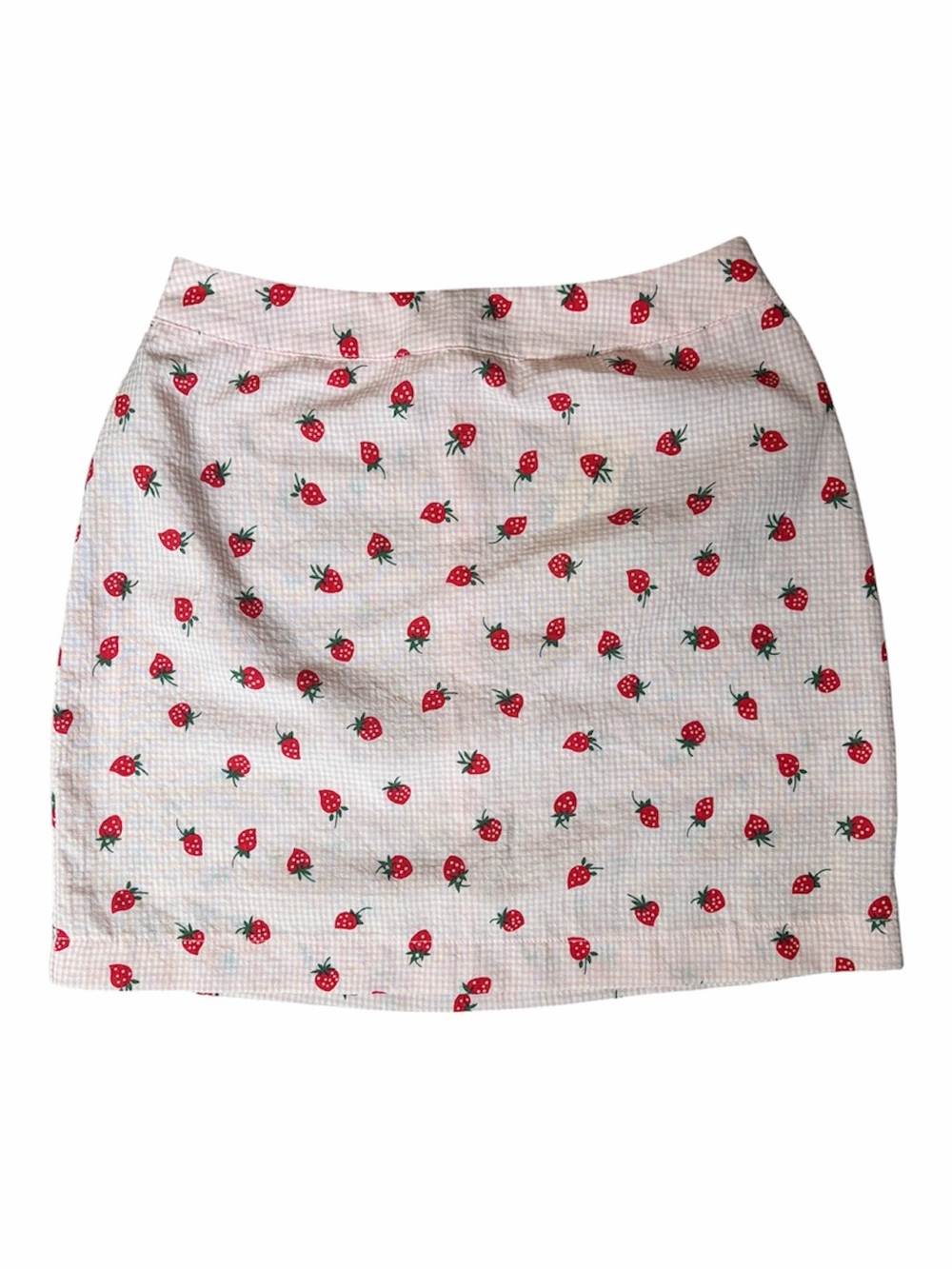 Francesca's Collections Strawberry Mini Skirt